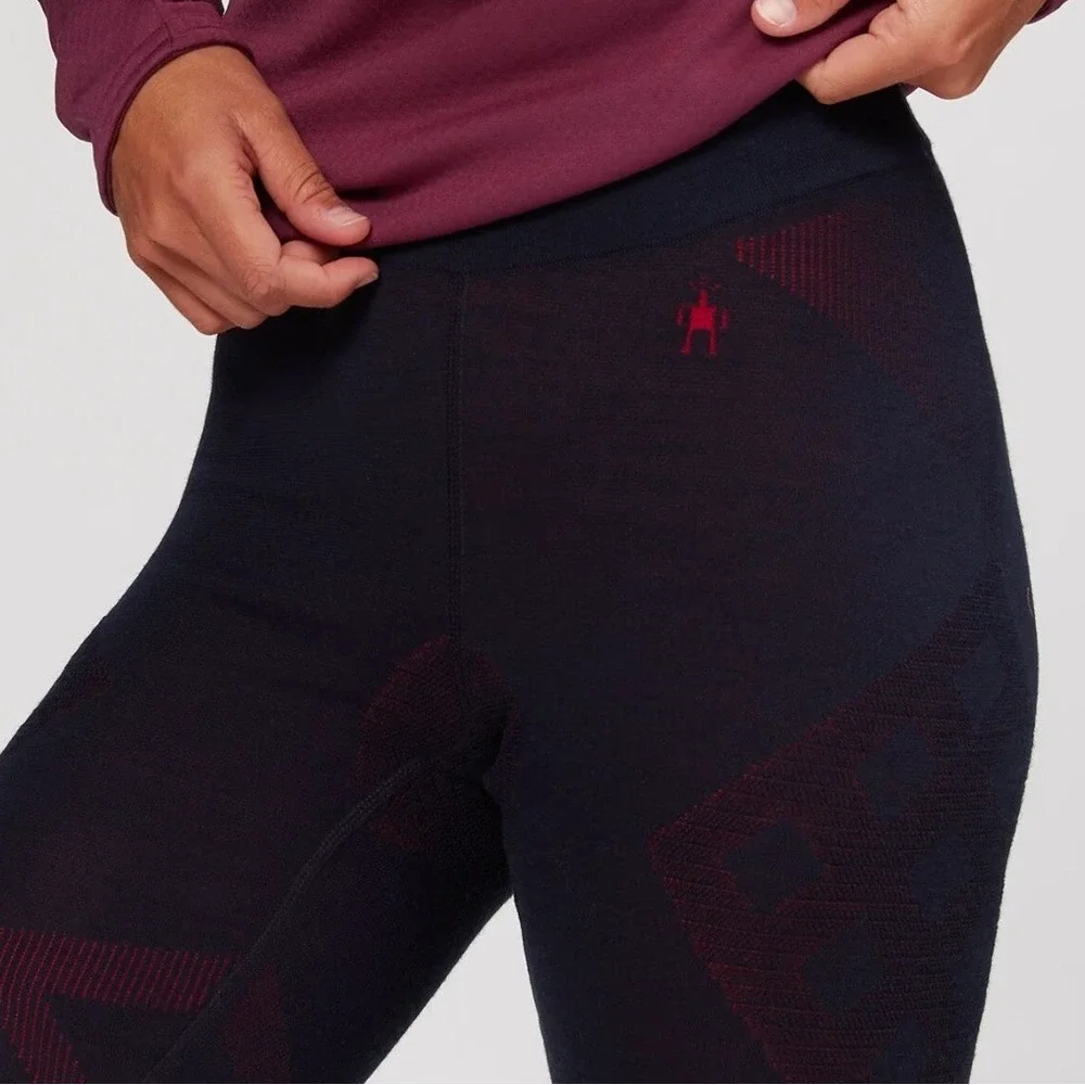 Smartwool Intraknit Merino 200 Bottoms Leggings Sz M Navy Blue Base Layer Pants